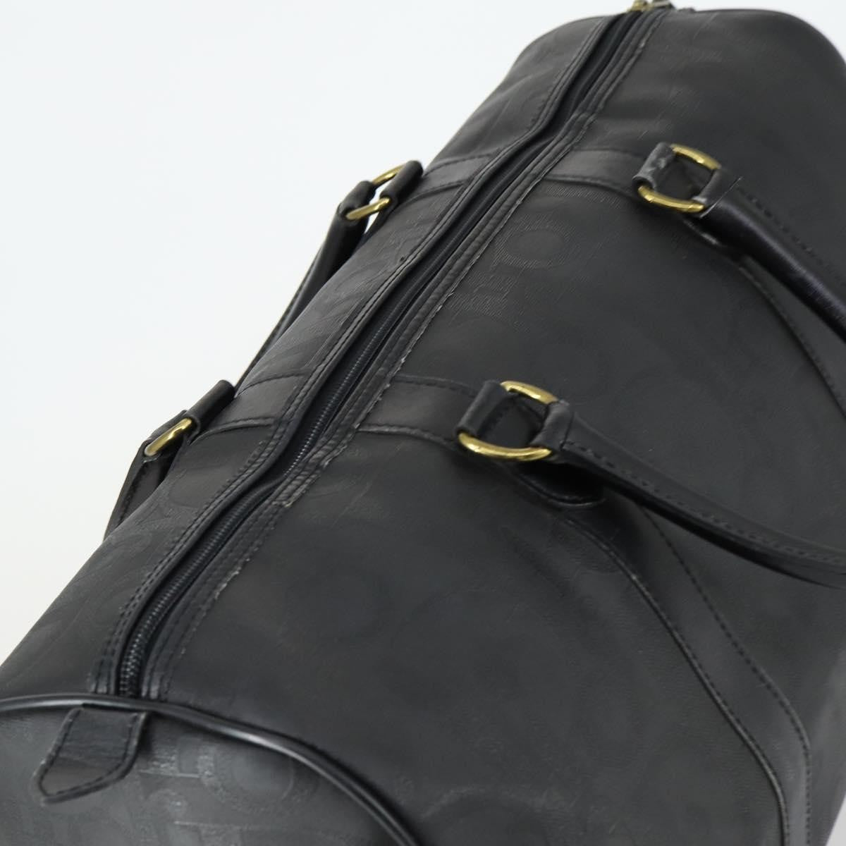 Christian Dior Vintage Trotter Boston Bag PVC, BLACK, PVC, Travel bag