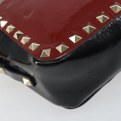 Valentino Garavani Rockstud Chain Camera Crossbody Bag Patent leather, RED, PATENT_LEATHER, Clutche & pouche
