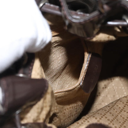 Gucci Vintage Bamboo Sling Backpack Nylon, KHAKI, NYLON, Backpack