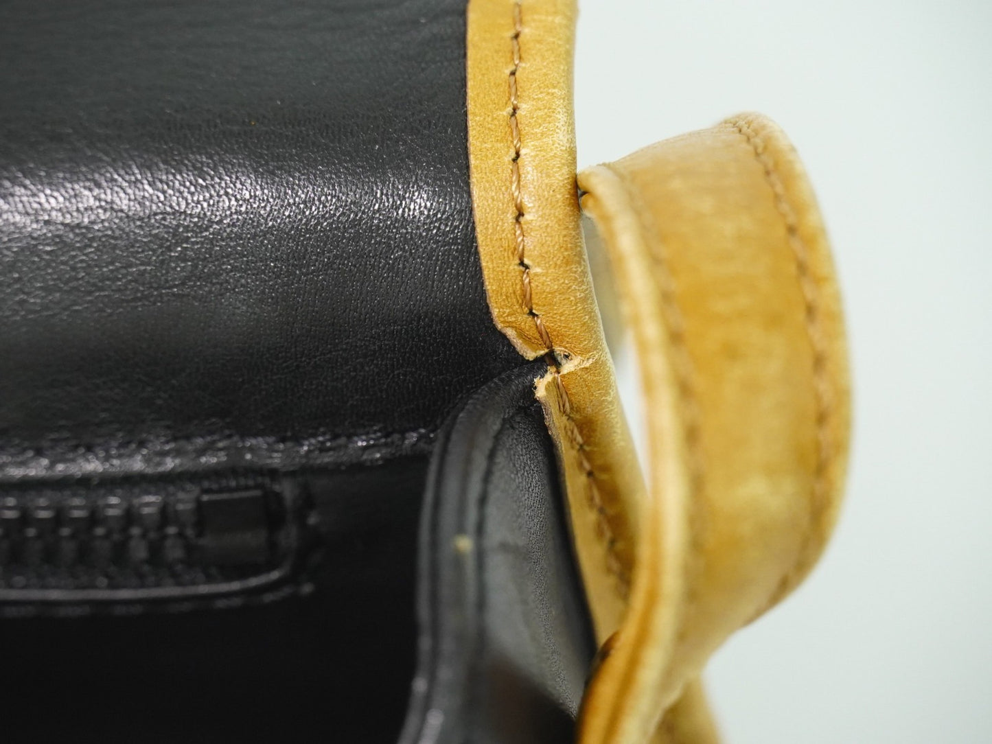Celine Vintage Shoulder Bag Leather, BLACK, LEATHER, Shoulder bag