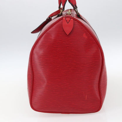 Louis Vuitton Keepall Bag Epi Leather, RED, LEATHER, Travel bag