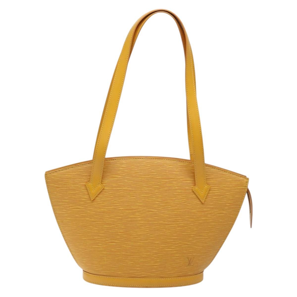 Louis Vuitton Saint Jacques Handbag Epi Leather, YELLOW, LEATHER, Handbag