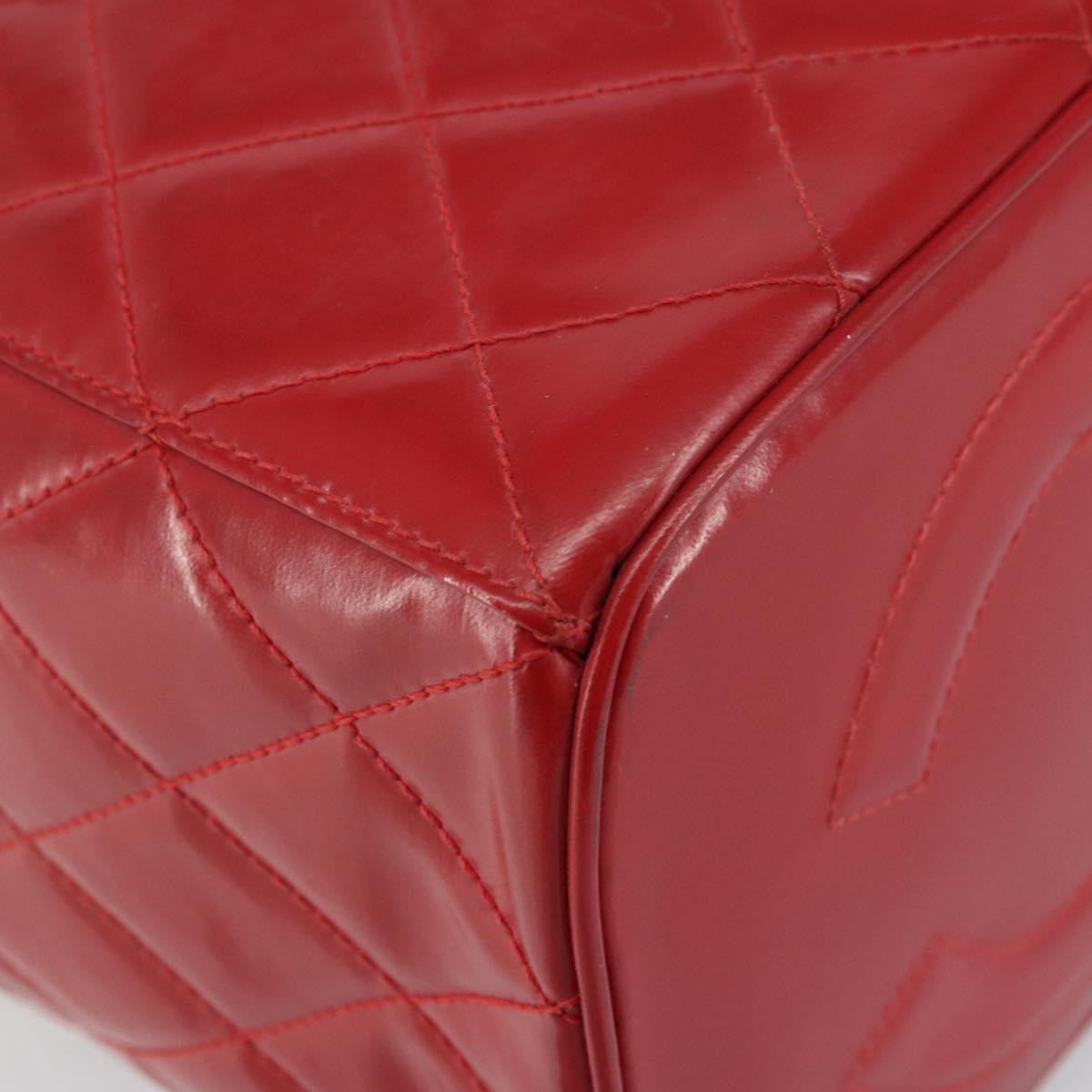 Chanel Vintage Vanity Case Patent, RED, PATENT_LEATHER, Handbag