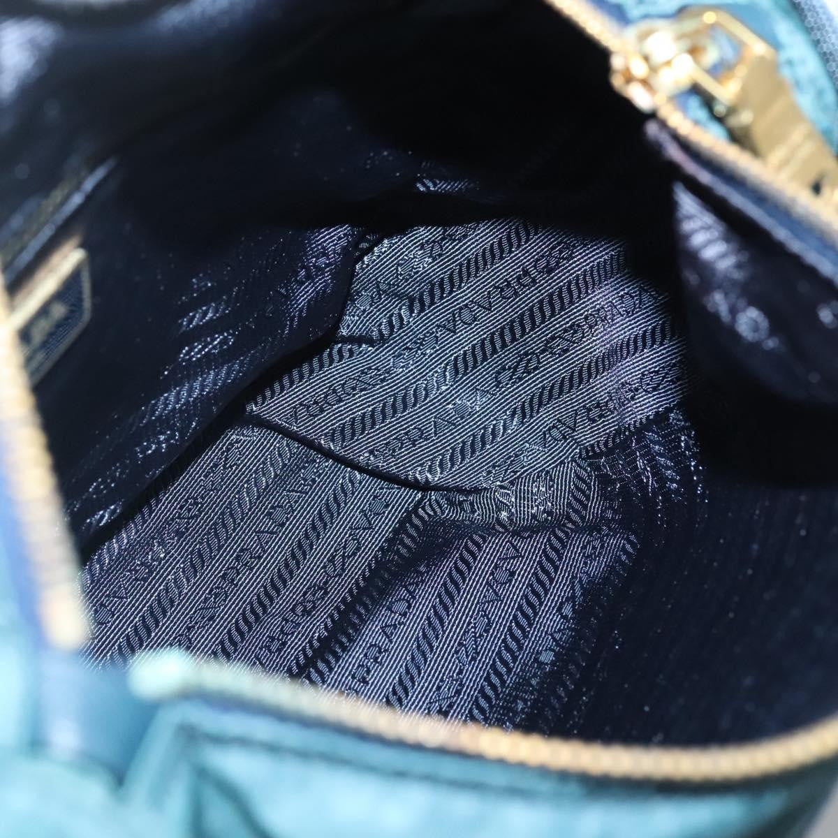 Prada Buckle Messenger Bag Tessuto, GREEN, NYLON, Shoulder bag