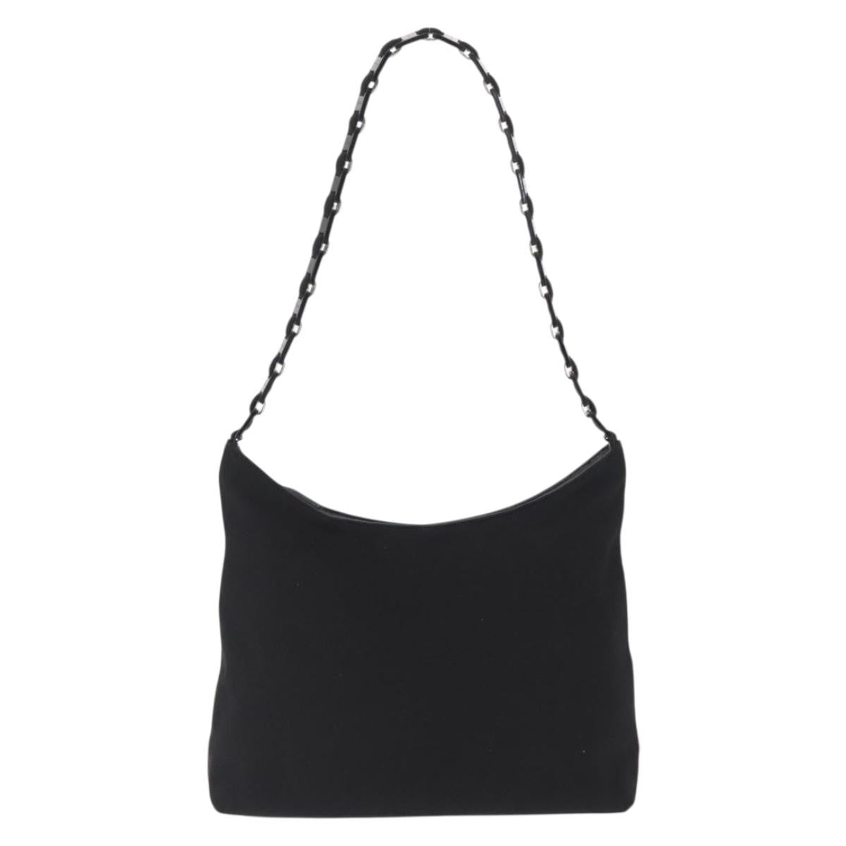 Salvatore Ferragamo Vala Shoulder Bag Nylon, BLACK, NYLON, Shoulder bag