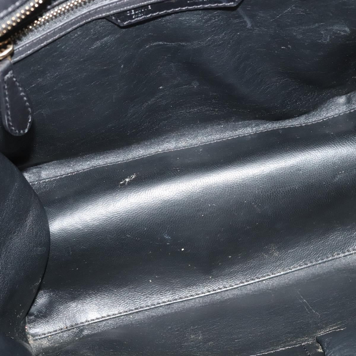 Celine Bicolor Luggage Bag Nubuck, GREEN, LEATHER, Handbag