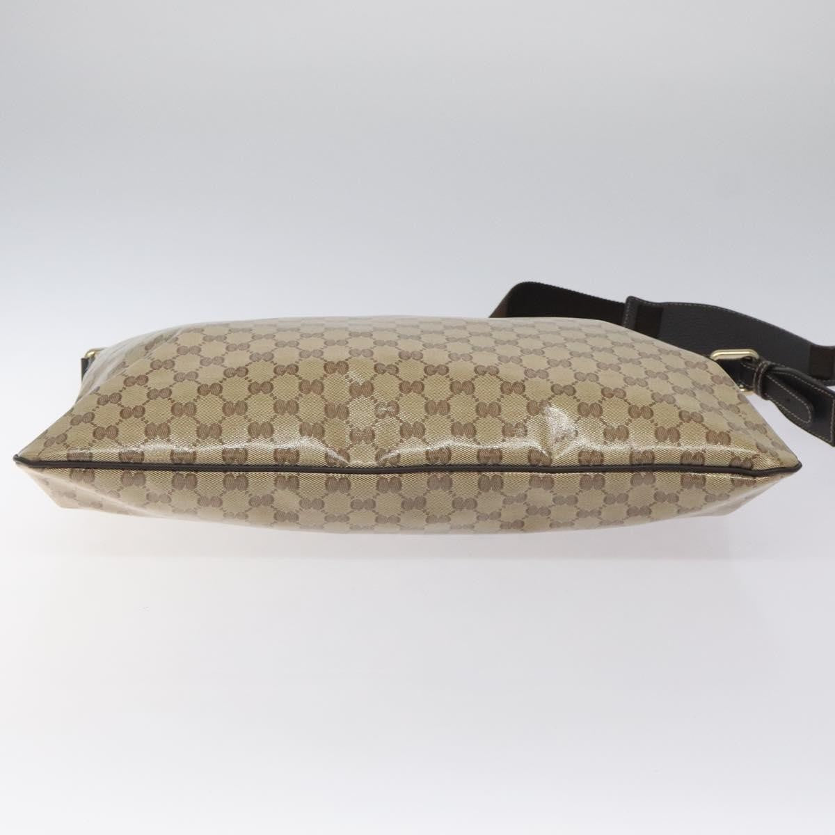 Gucci Flap Messenger Bag (Outlet) GG Coated Canvas, BEIGE, CANVAS, Shoulder bag
