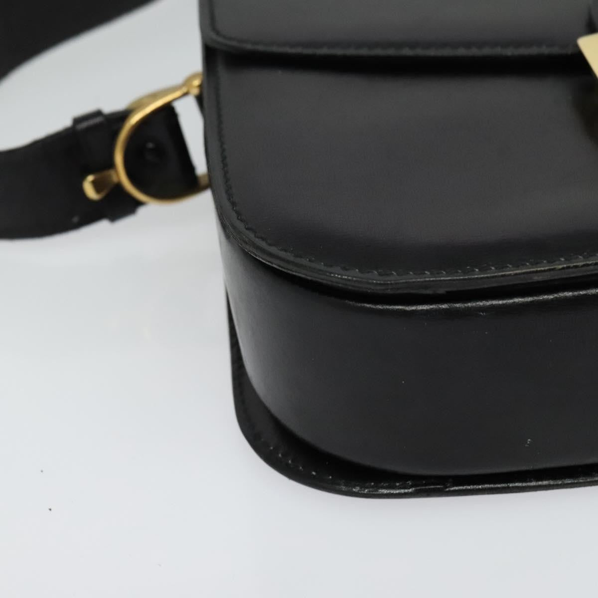 Celine Horse Carriage Shoulder bag Leather, BLACK, LEATHER, Shoulder bag