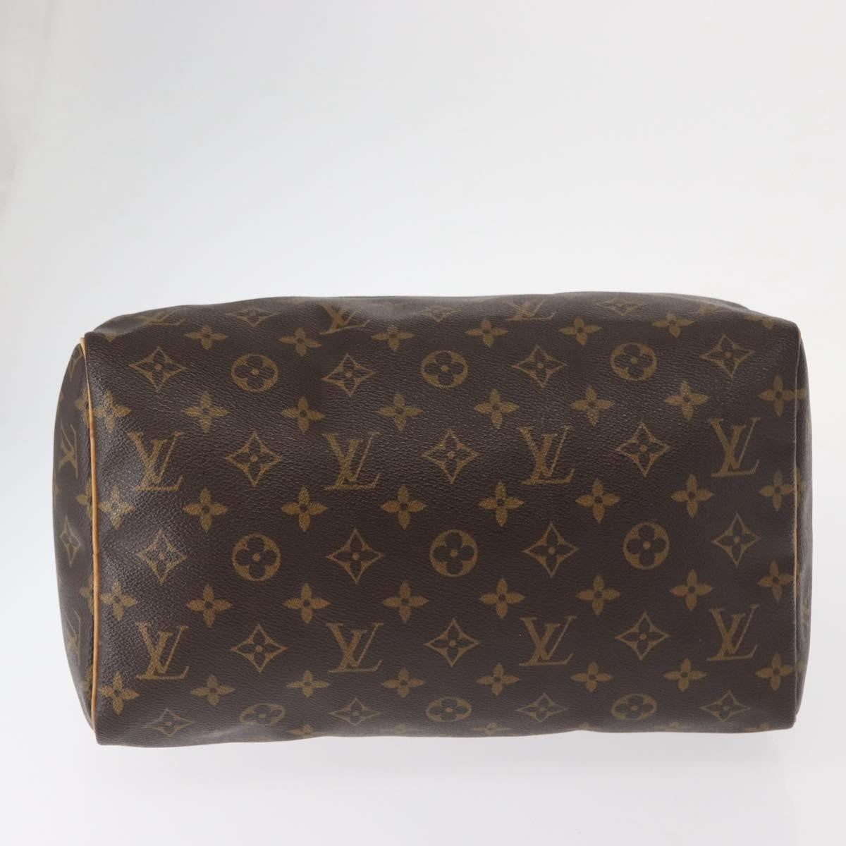 Louis Vuitton Speedy Handbag Monogram Canvas, BROWN, CANVAS, Travel bag