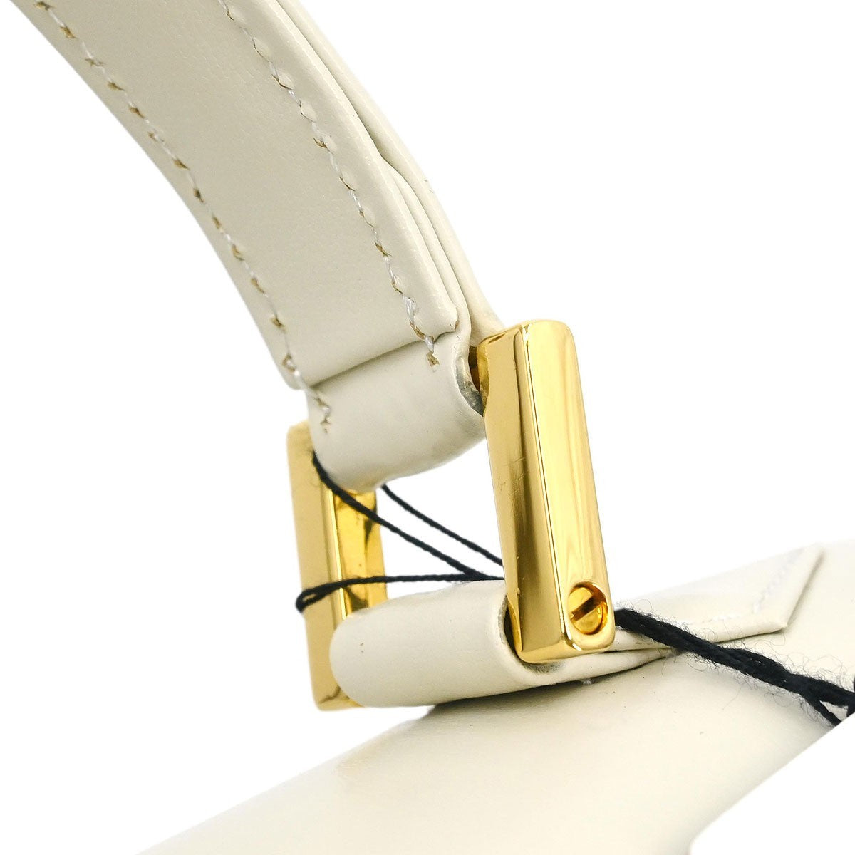 Saint Laurent Vintage Handbag Leather, WHITE, LEATHER, Handbag