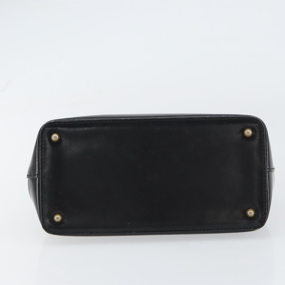 Versace Vintage Handbag Leather, BLACK, LEATHER, Handbag