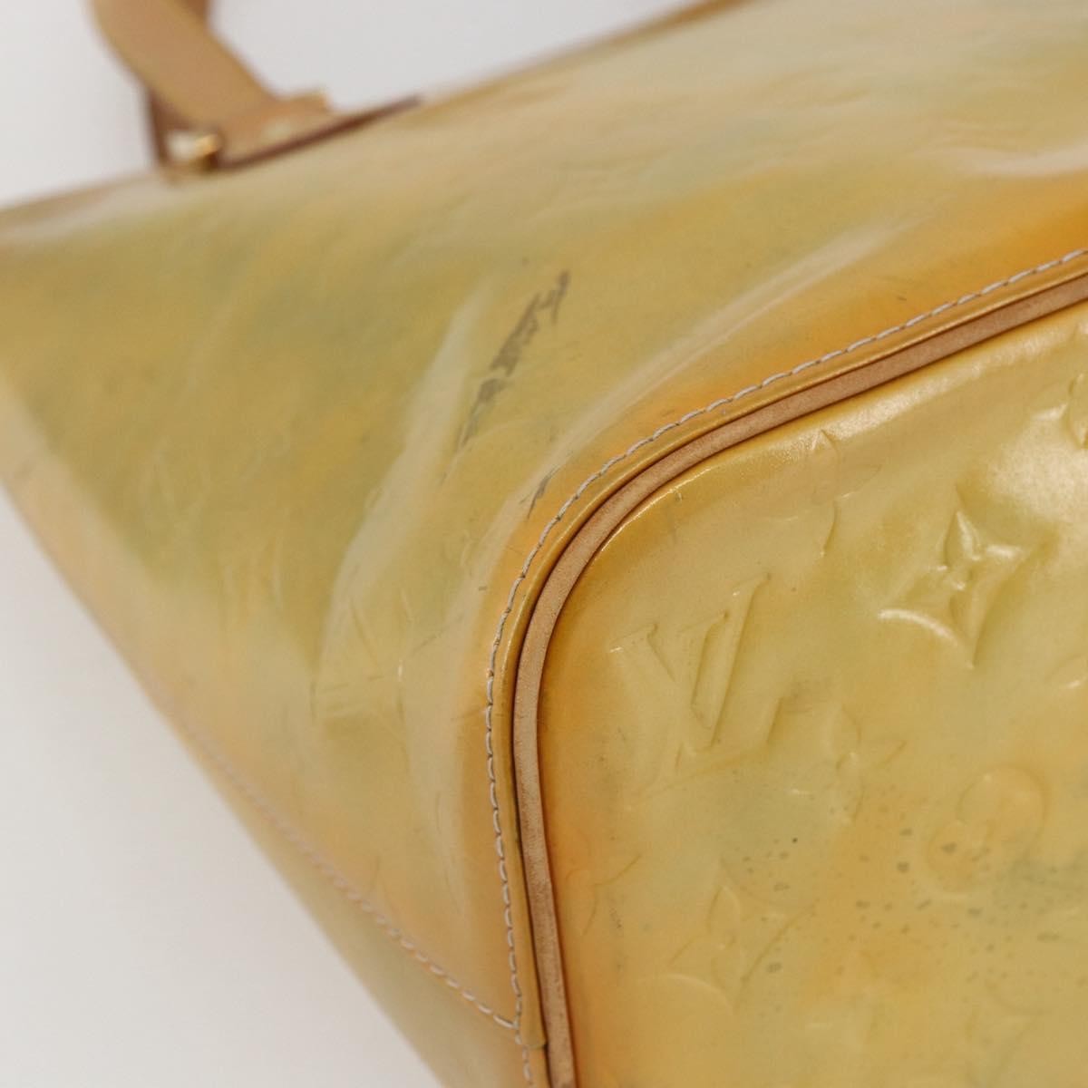 Louis Vuitton Houston Handbag Monogram Vernis, BEIGE, PATENT_LEATHER, Tote bag