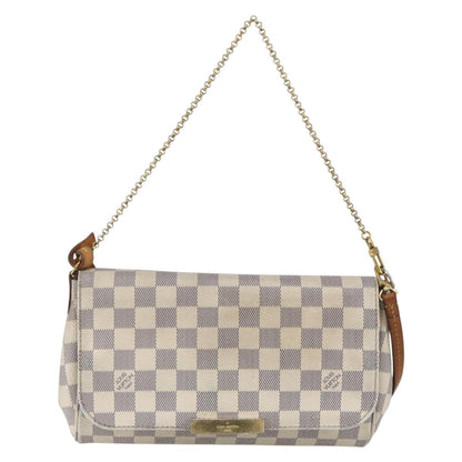 Louis Vuitton Favorite Handbag Damier, WHITE, CANVAS, Clutche & pouche