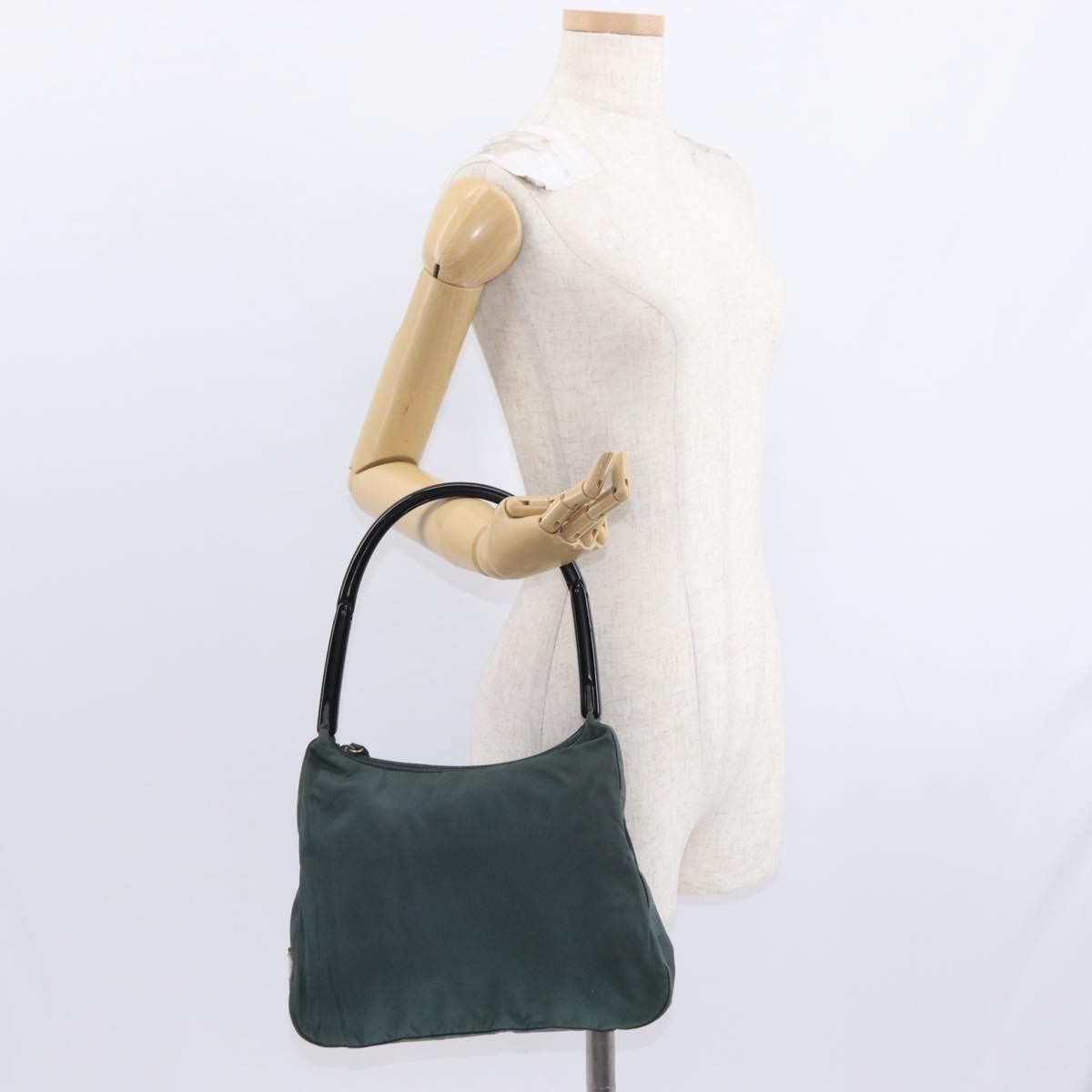 Prada Vintage Shoulder Bag Tessuto, GREEN, NYLON, Shoulder bag