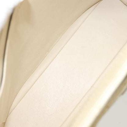 Chanel Vintage CC Front Pocket Tote Quilted Leather, BEIGE, LEATHER, Tote bag