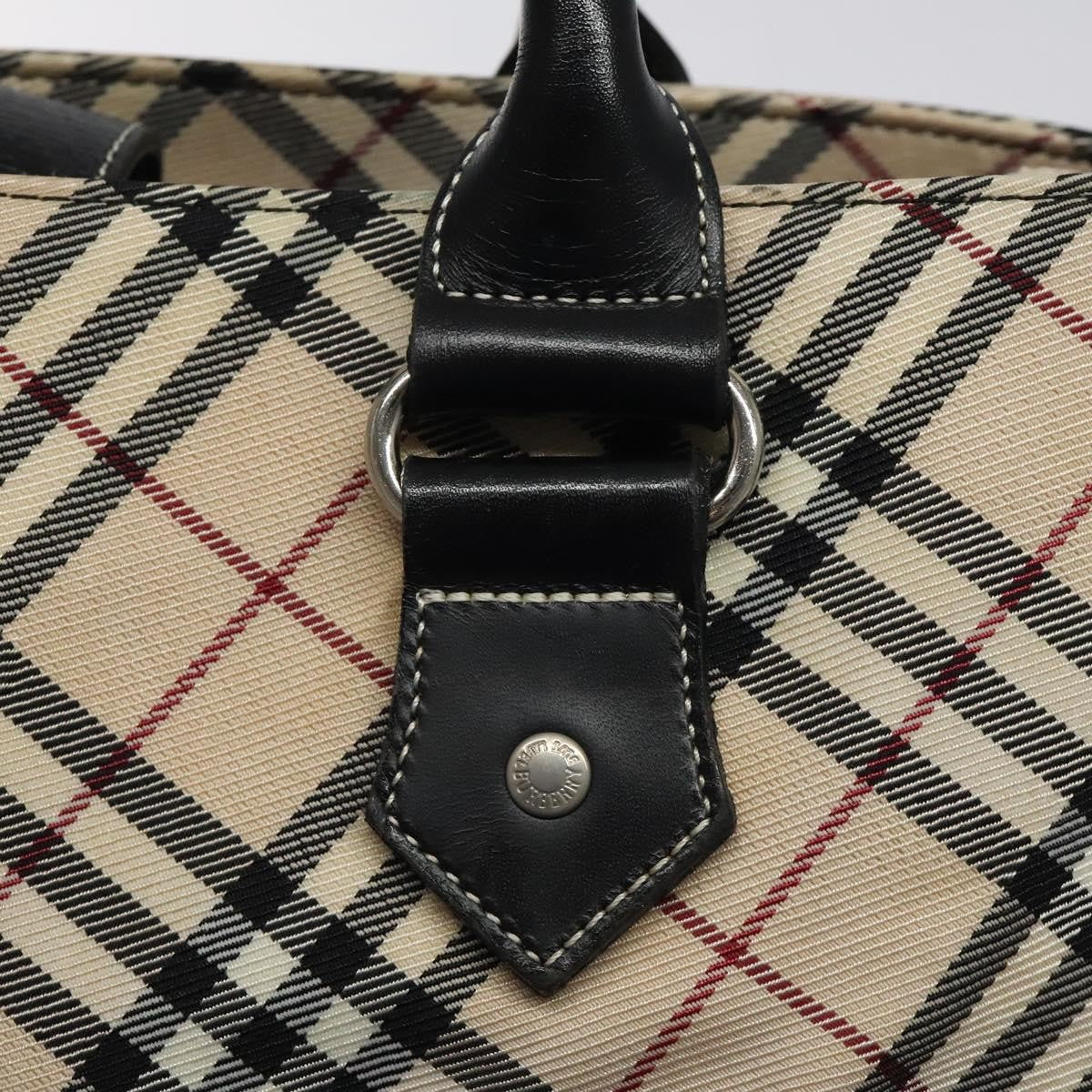 Burberry Nova Check Handbag Nylon, BEIGE, NYLON, Handbag