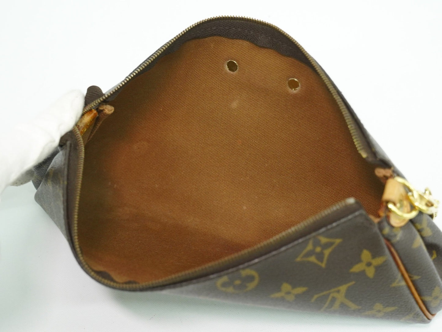 Louis Vuitton Eva Handbag Monogram Canvas, BROWN, CANVAS, Clutche & pouche