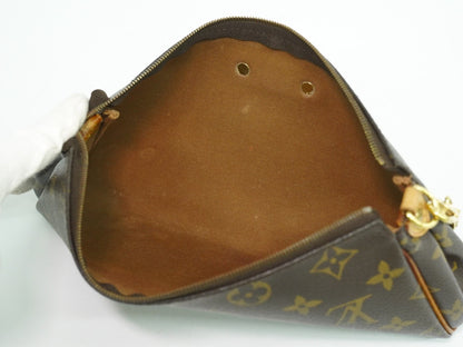 Louis Vuitton Eva Handbag Monogram Canvas, BROWN, CANVAS, Clutche & pouche