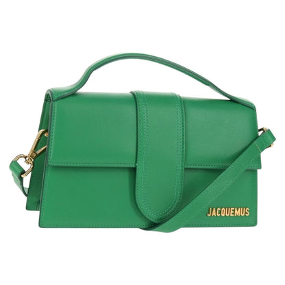 Jacquemus Le Bambinou Flap Bag Leather, GREEN, LEATHER, Handbag