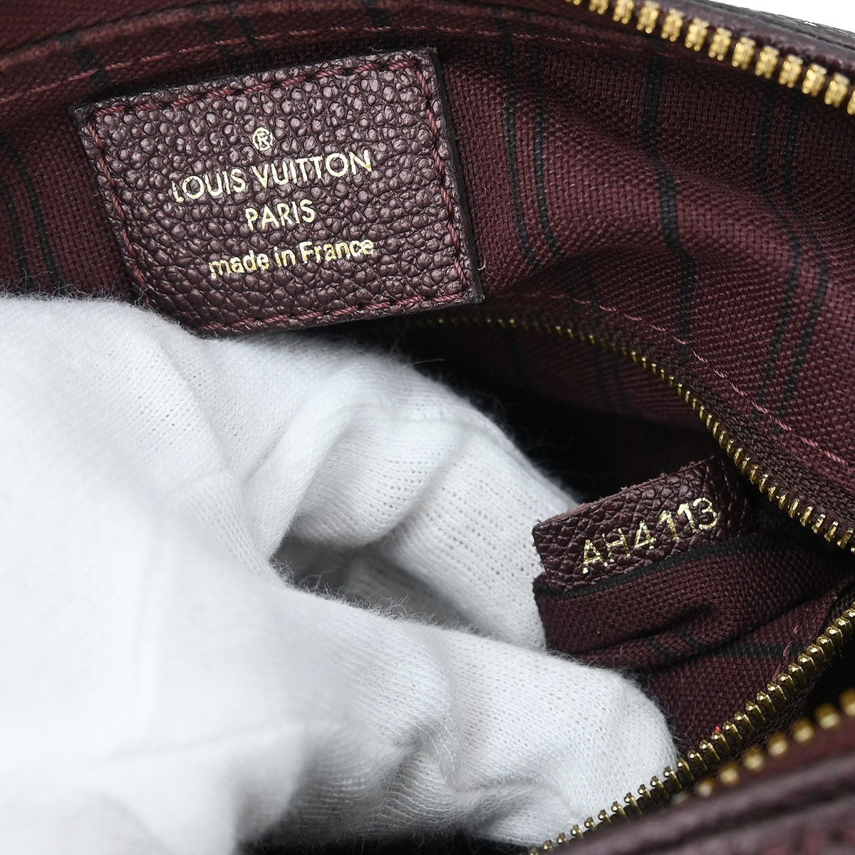 Louis Vuitton Speedy Bandouliere Bag Monogram Empreinte Leather, PURPLE, LEATHER, Handbag