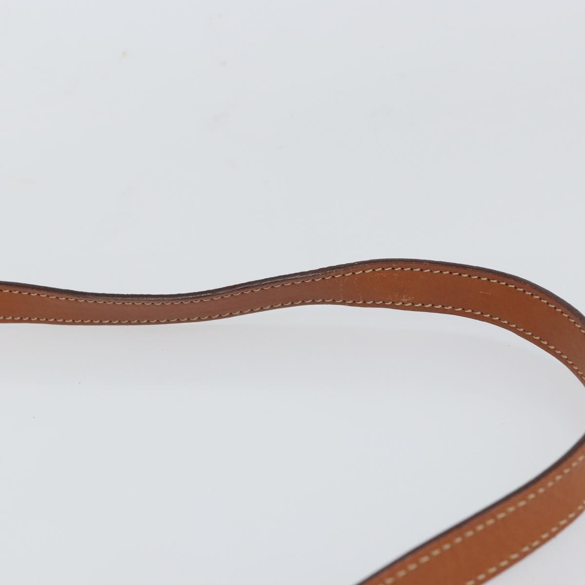 Celine Vintage Macadam Handbag Canvas, BROWN, PVC, Handbag