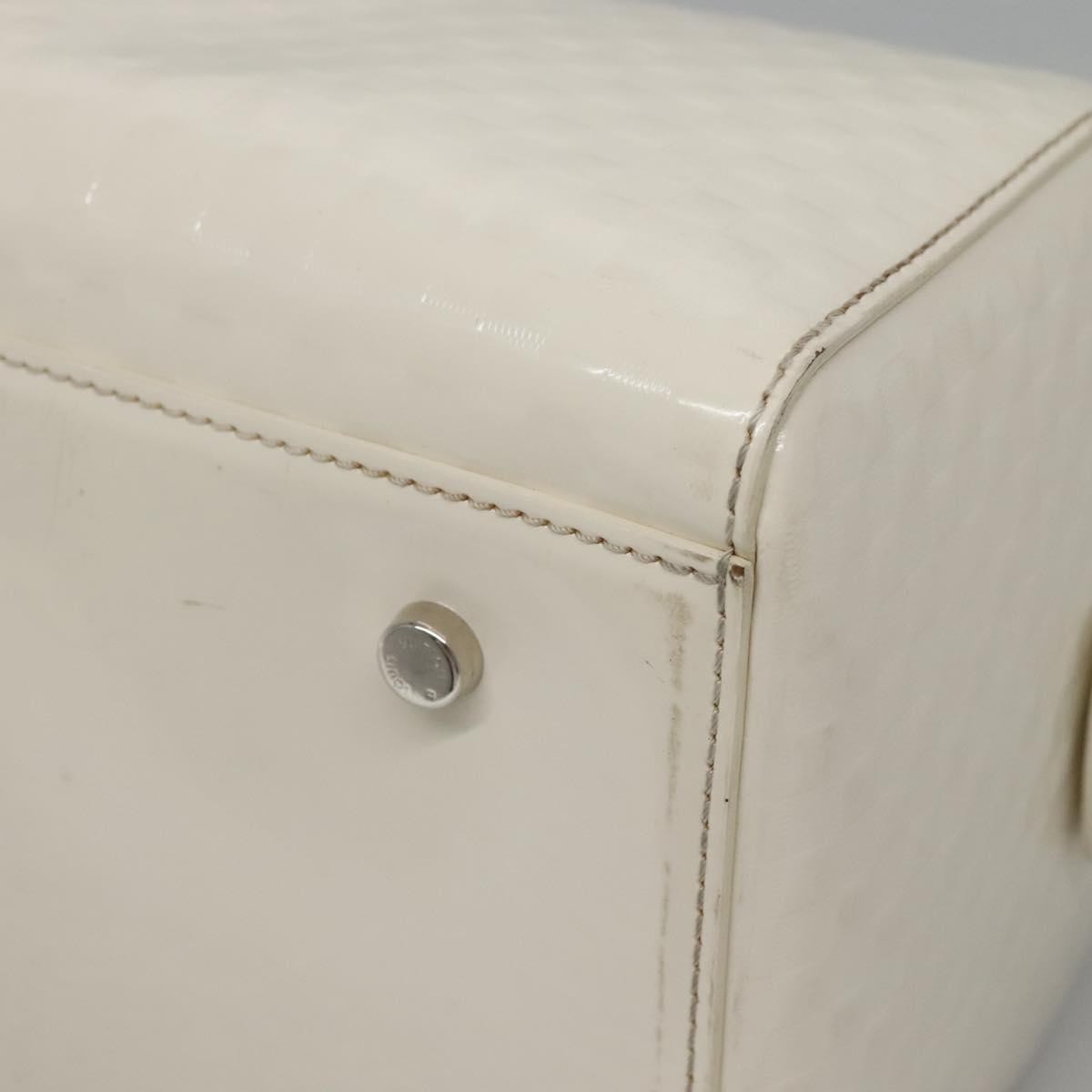 Louis Vuitton Speedy Cube Bag Damier Facette, WHITE, PATENT_LEATHER, Handbag