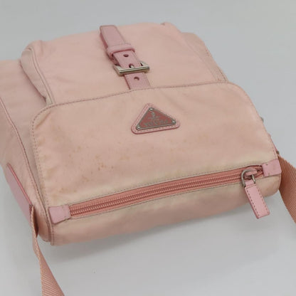Prada Buckle Messenger Bag Tessuto, PINK, NYLON, Shoulder bag