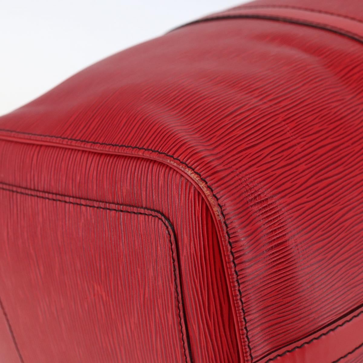 Louis Vuitton Keepall Bag Epi Leather, RED, LEATHER, Travel bag