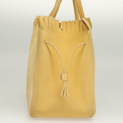 Salvatore Ferragamo Vintage Tote bag Suede, YELLOW, SUEDE, Tote bag