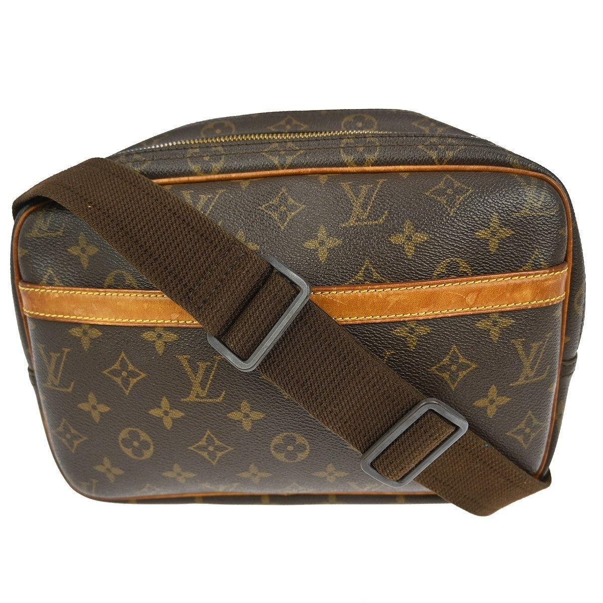 Louis Vuitton Reporter Bag Monogram Canvas, BROWN, CANVAS, Shoulder bag