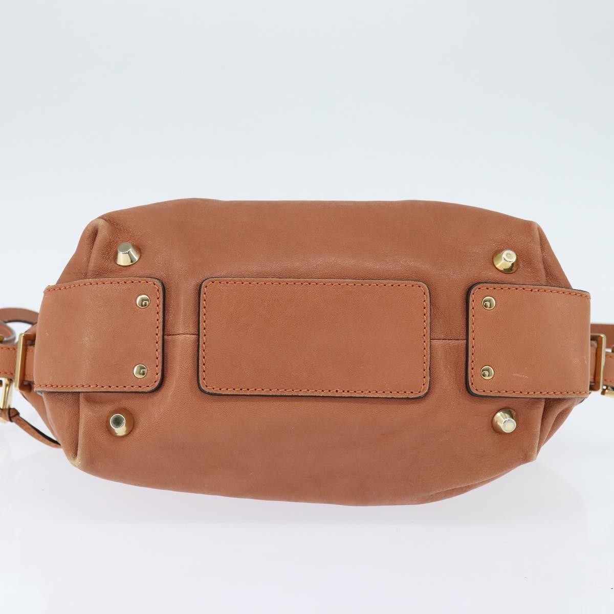 Chloe Angie Tote Leather, BROWN, LEATHER, Tote bag