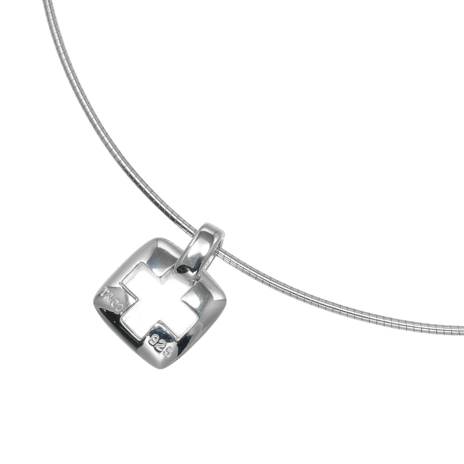 Tiffany & Co. Cross Pendant Silver, SILVER, SILVER, Pendant & Charms