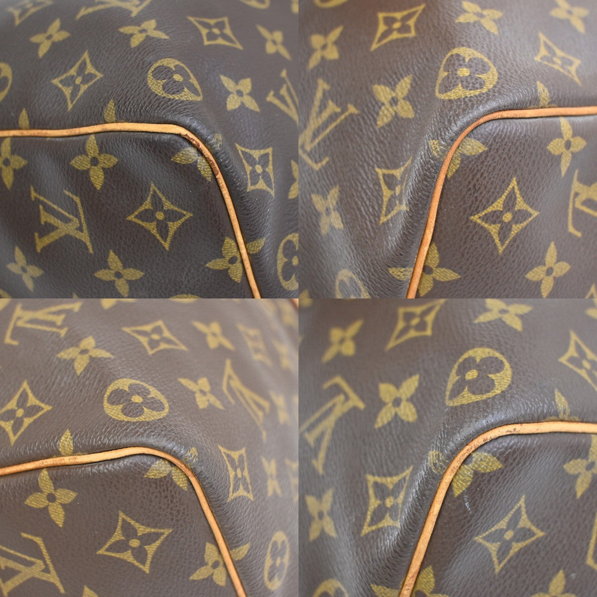 Louis Vuitton Keepall Bag Monogram Canvas, BROWN, CANVAS, Travel bag