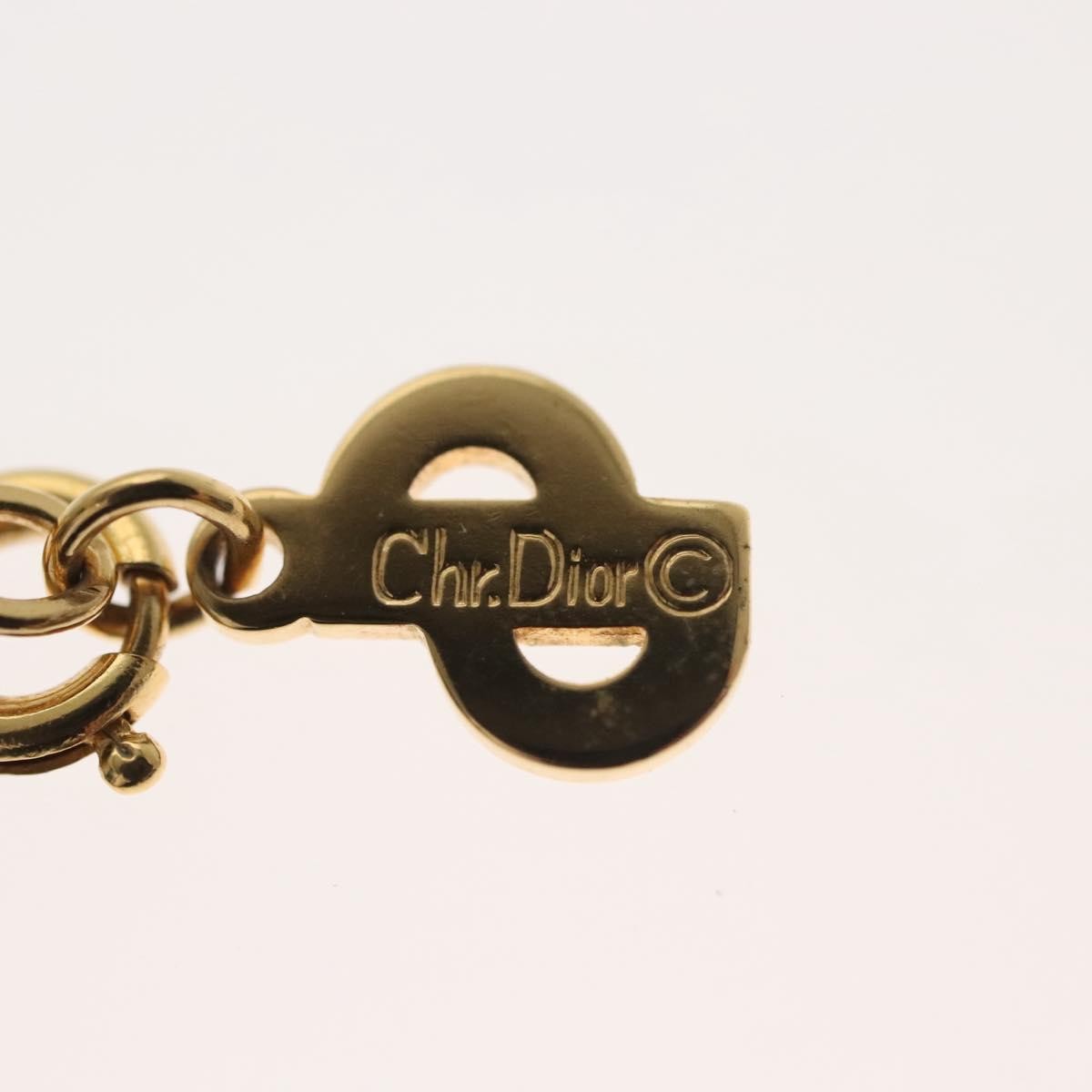 Christian Dior CD Pendant Necklace Gold-plated, GOLD, METAL, Necklace