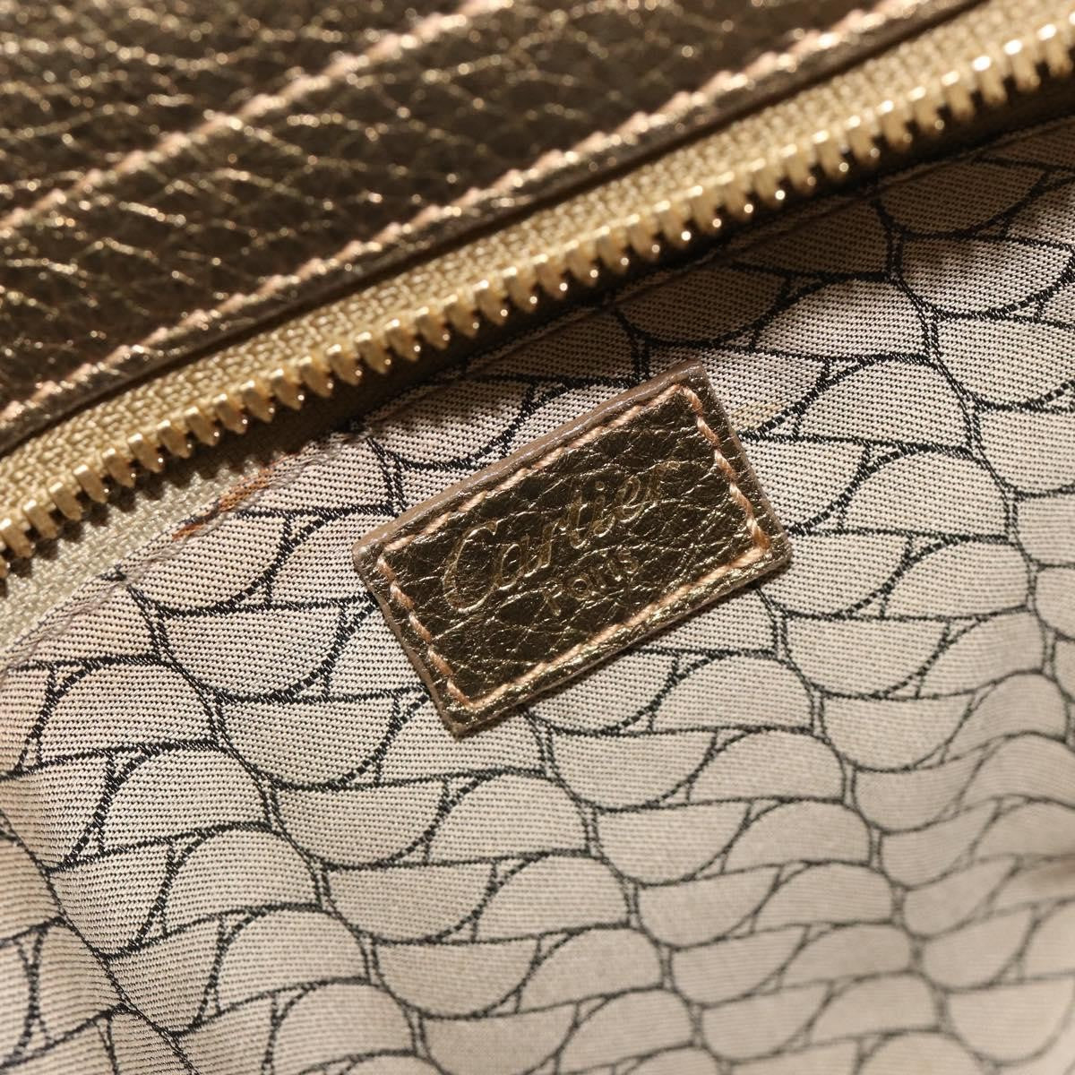 cartier Chain Ladonia Shoulder Bag Leather, Gold, Suede, Tote Bag