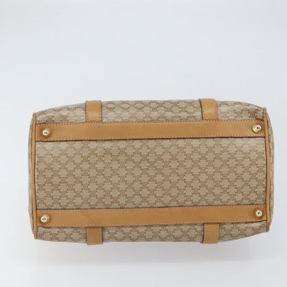 Celine Macadam Handbag Macadam with leather, BEIGE, PVC, Handbag