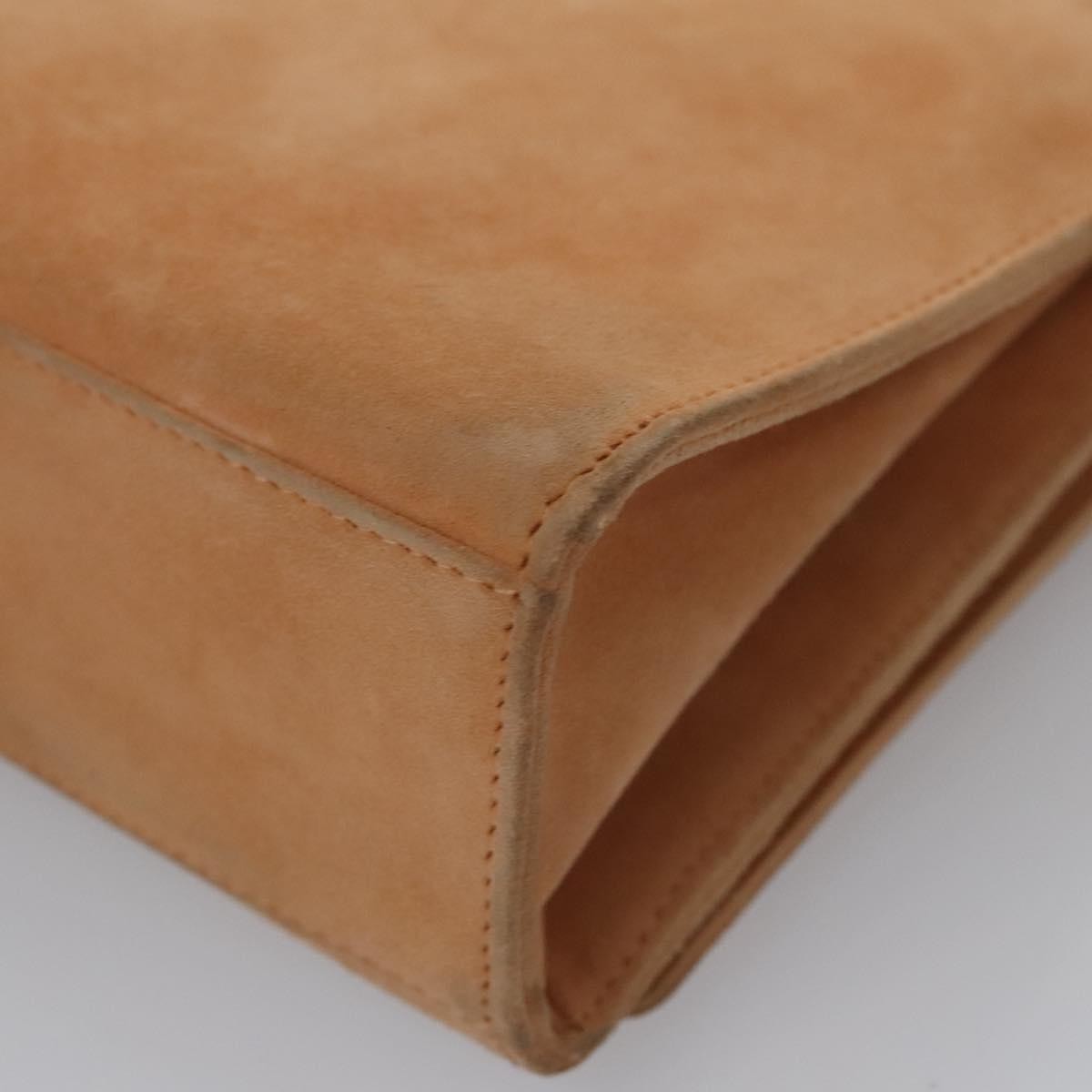 Chanel Flap Crossbody Bag Suede Patchwork, BEIGE, SUEDE, Crossbody bag