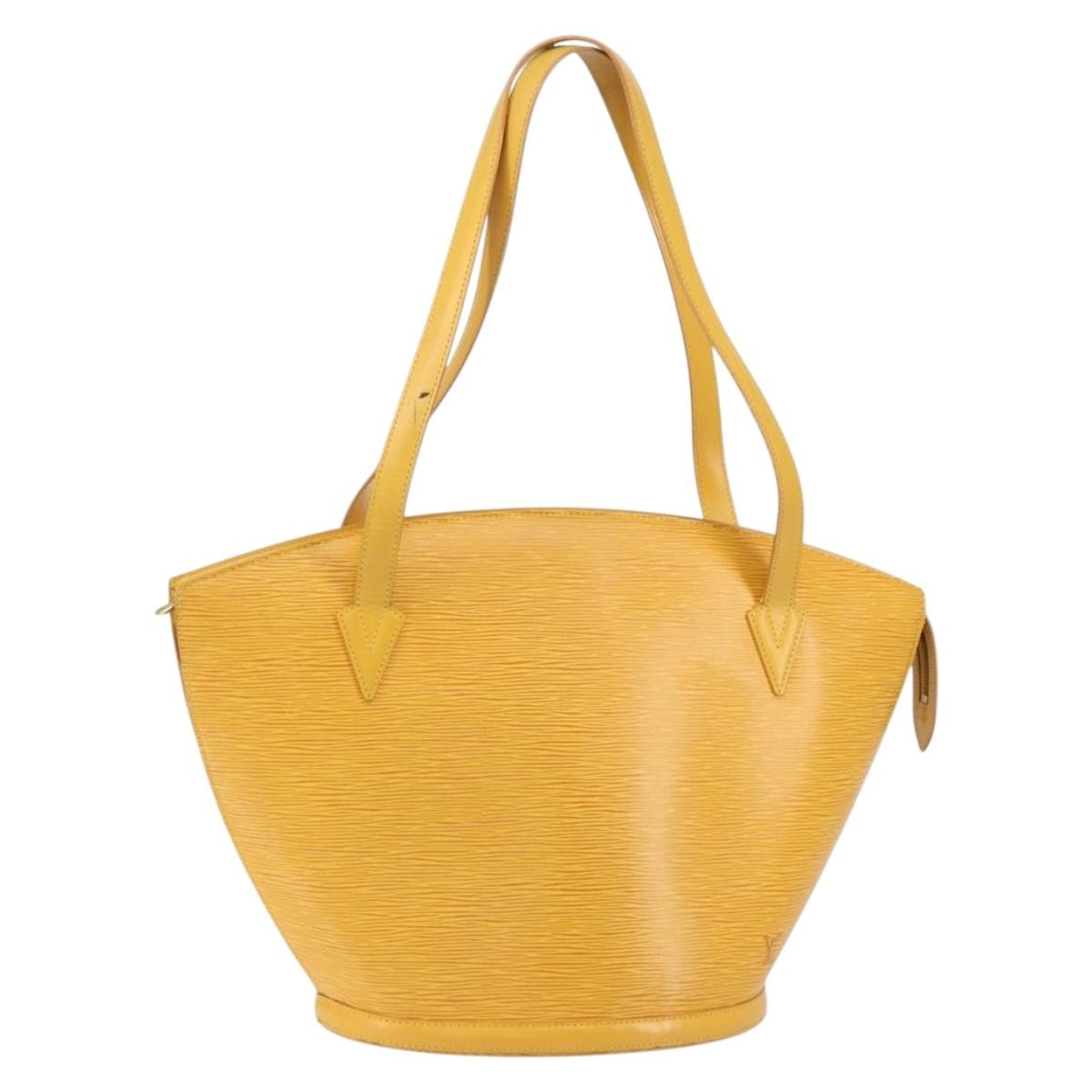 Louis Vuitton Saint Jacques Handbag Epi Leather, YELLOW, LEATHER, Shoulder bag