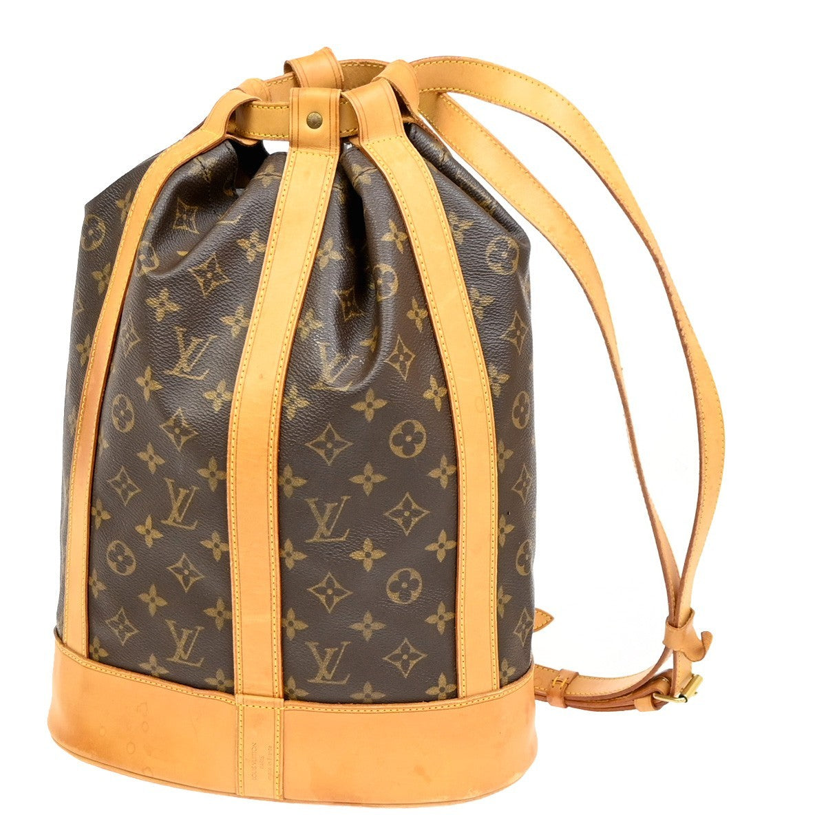 Louis Vuitton Randonnee Backpack Monogram Canvas, BROWN, CANVAS, Shoulder bag