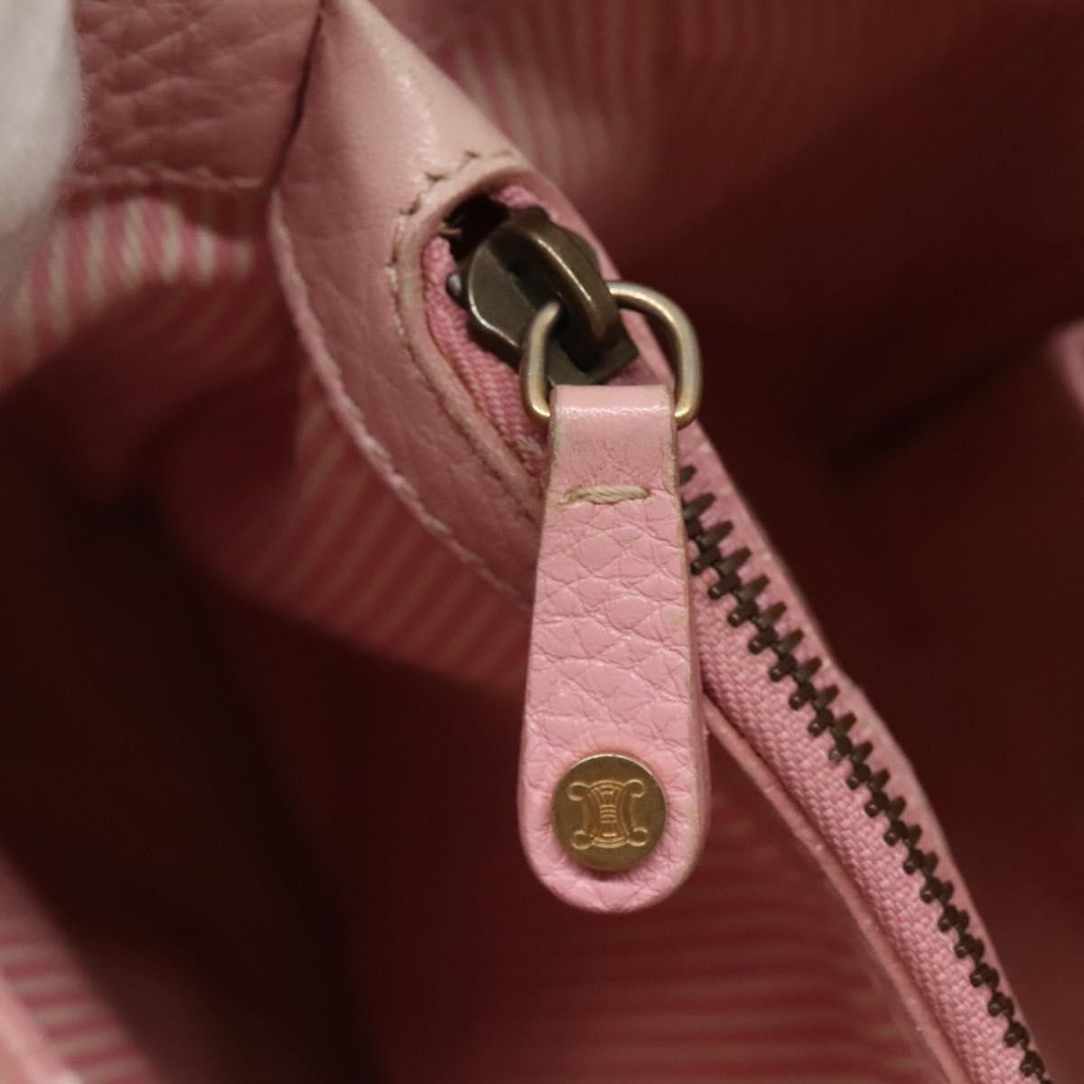 Celine Boogie Satchel Leather, PINK, LEATHER, Handbag