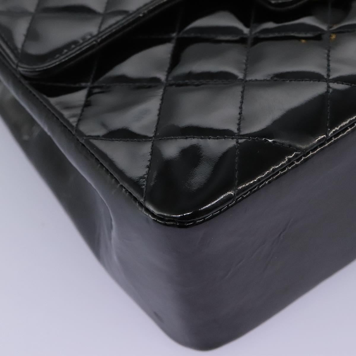 Chanel CC Turnlock Top Handle Flap Bag Patent leather, BLACK, PATENT_LEATHER, Handbag