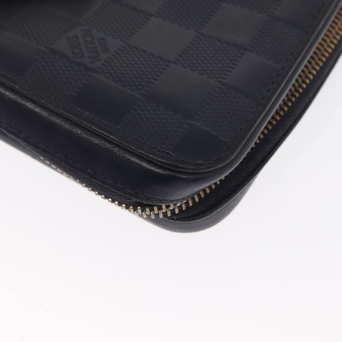 Louis Vuitton Zippy XL Damier Leather, BLACK, LEATHER, Wallets