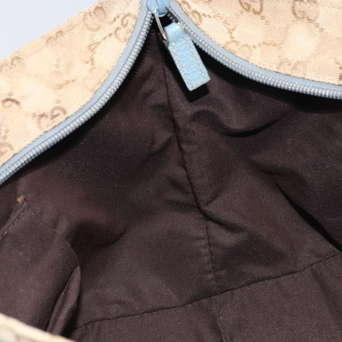 Gucci Web Zip Tote GG Canvas, BEIGE, CANVAS, Tote bag