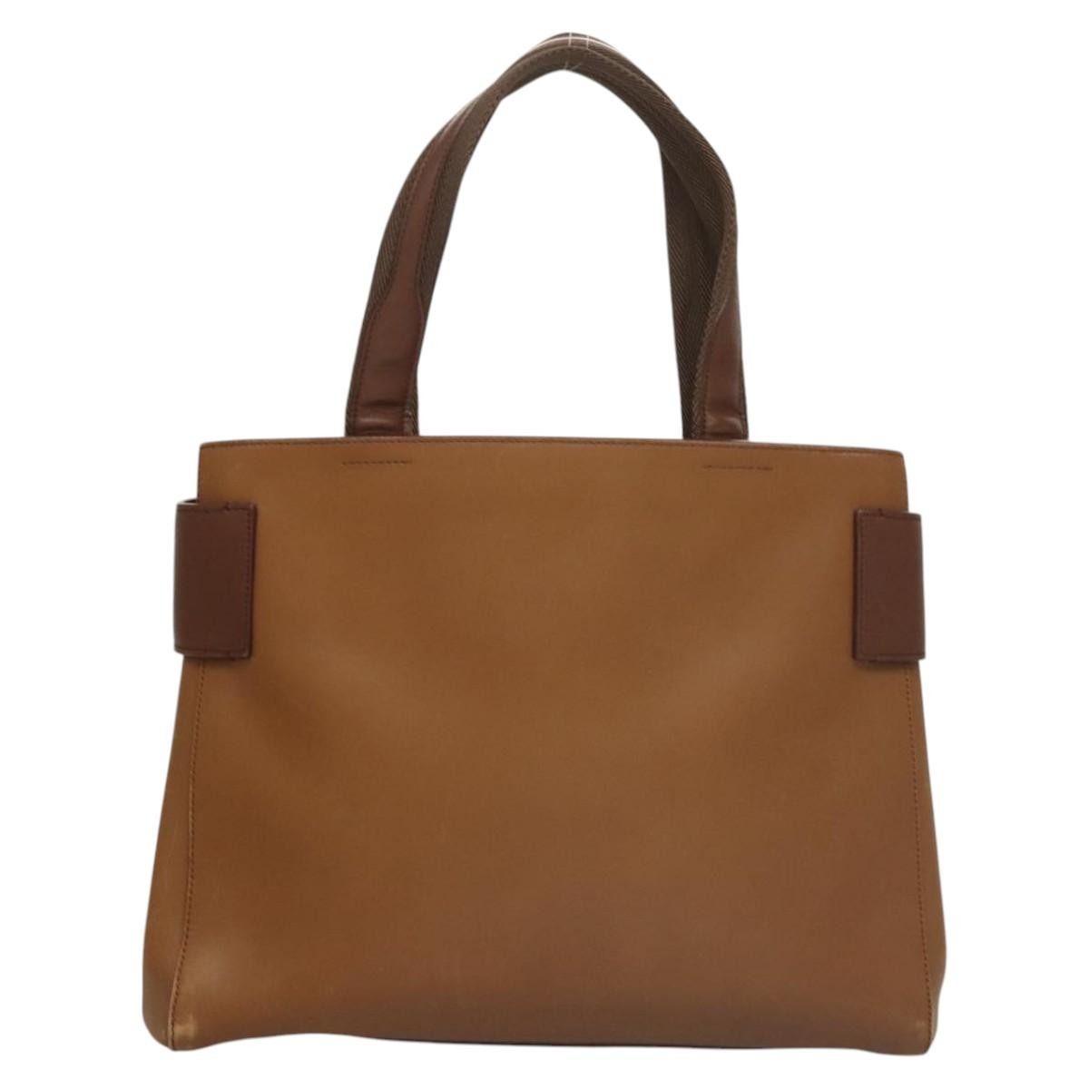 Prada Vintage Handbag Leather, BROWN, LEATHER, Handbag