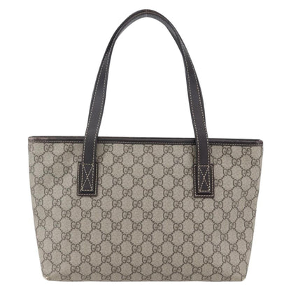 Gucci Plus Tote GG Coated Canvas with Leather, BEIGE, CANVAS, Tote bag