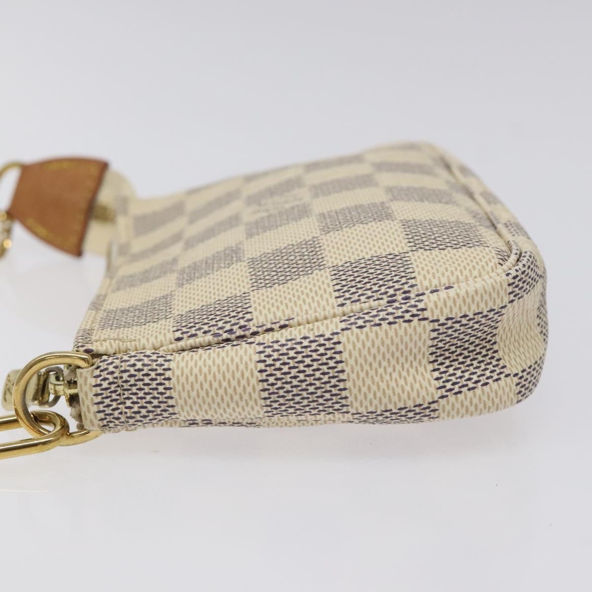 Louis Vuitton Pochette Accessoires Damier, WHITE, CANVAS, Clutche & pouche