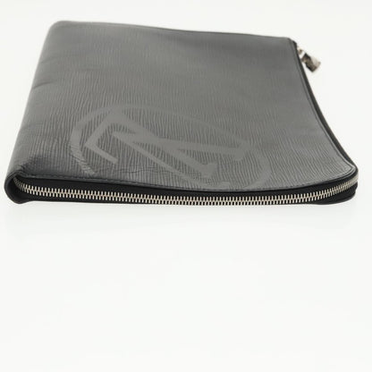 Louis Vuitton Pochette Jour Initials Epi Leather, BLACK, LEATHER, Clutche & pouche