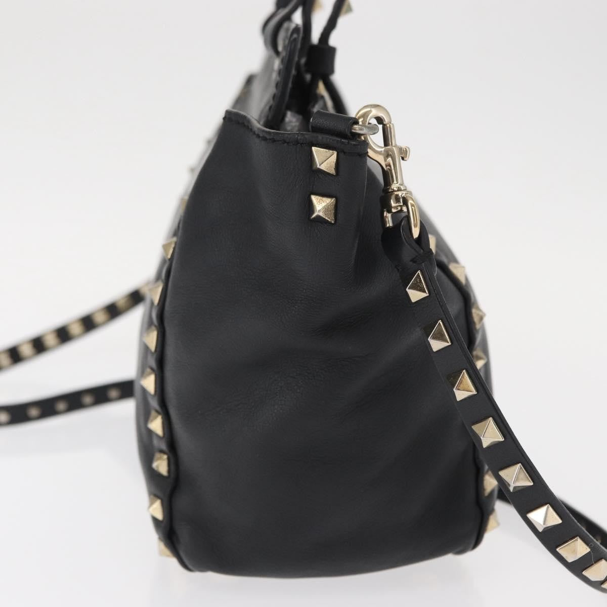 Valentino Garavani Rockstud Tote Soft Leather, BLACK, LEATHER, Tote bag