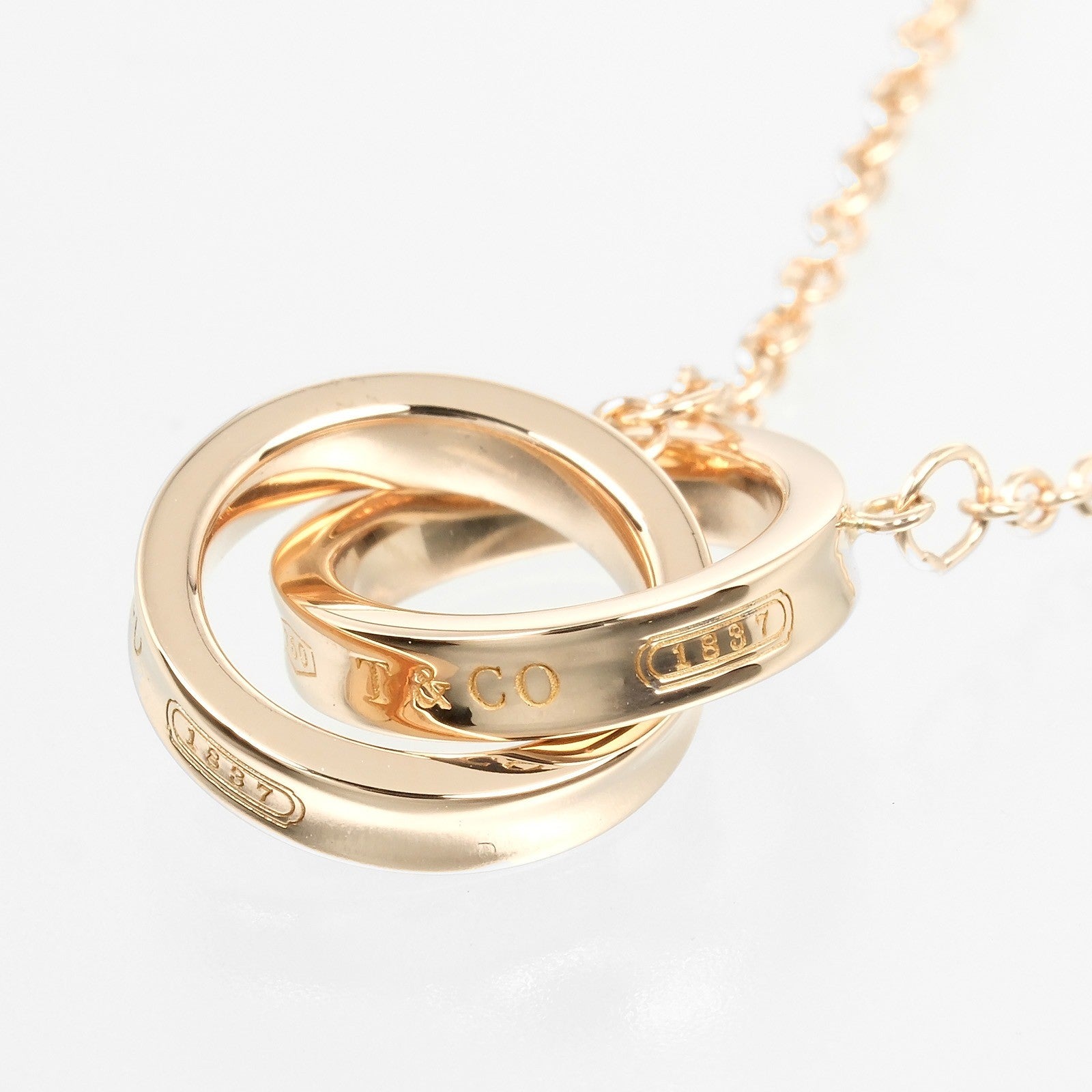 Tiffany & Co. 1837 Interlocking Circles Chain Bracelet 18K Rose Gold, GOLD, PINK_GOLD, Bracelet