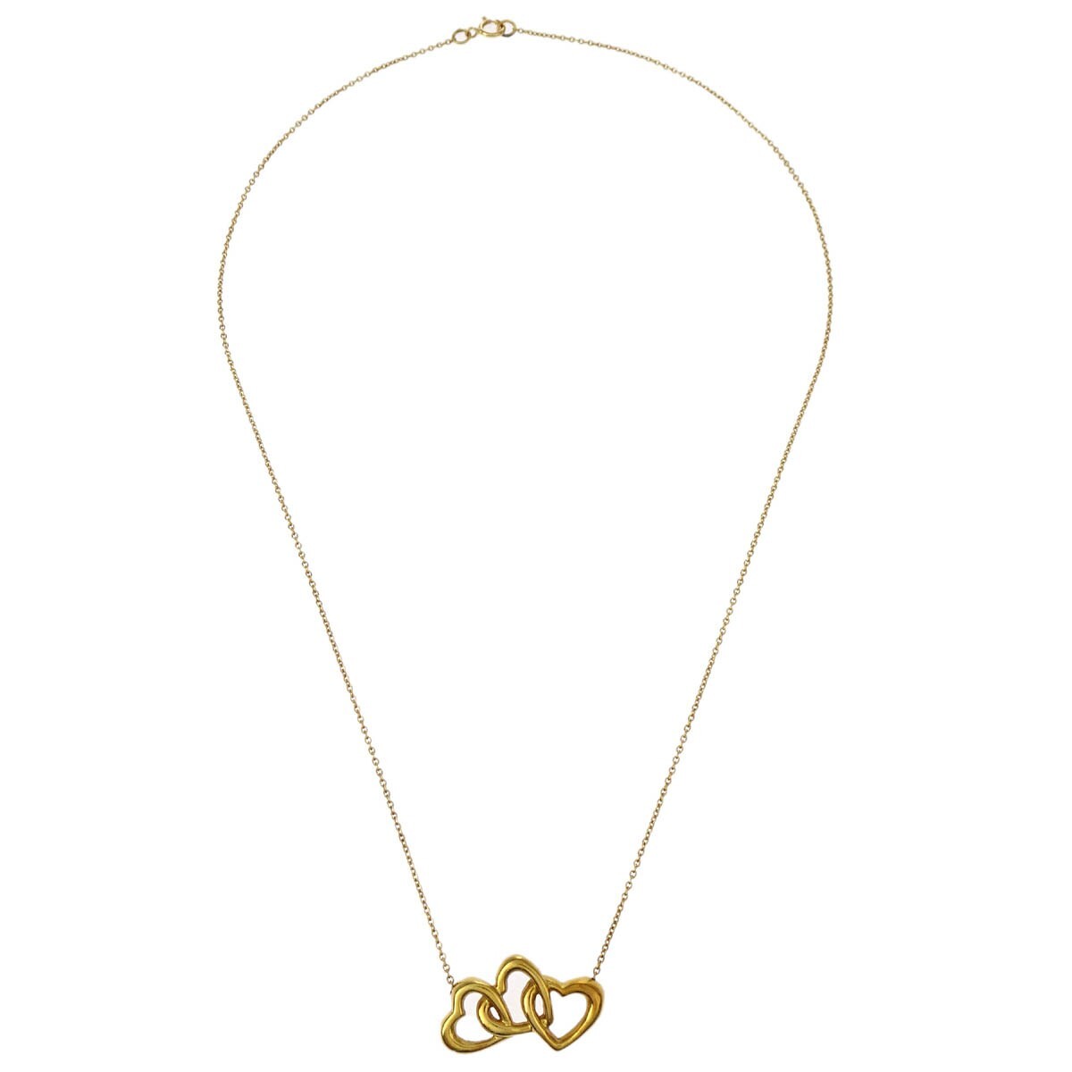 Tiffany & Co. Triple Heart Pendant Necklace 18K Yellow Gold, GOLD, YELLOW_GOLD, Necklace